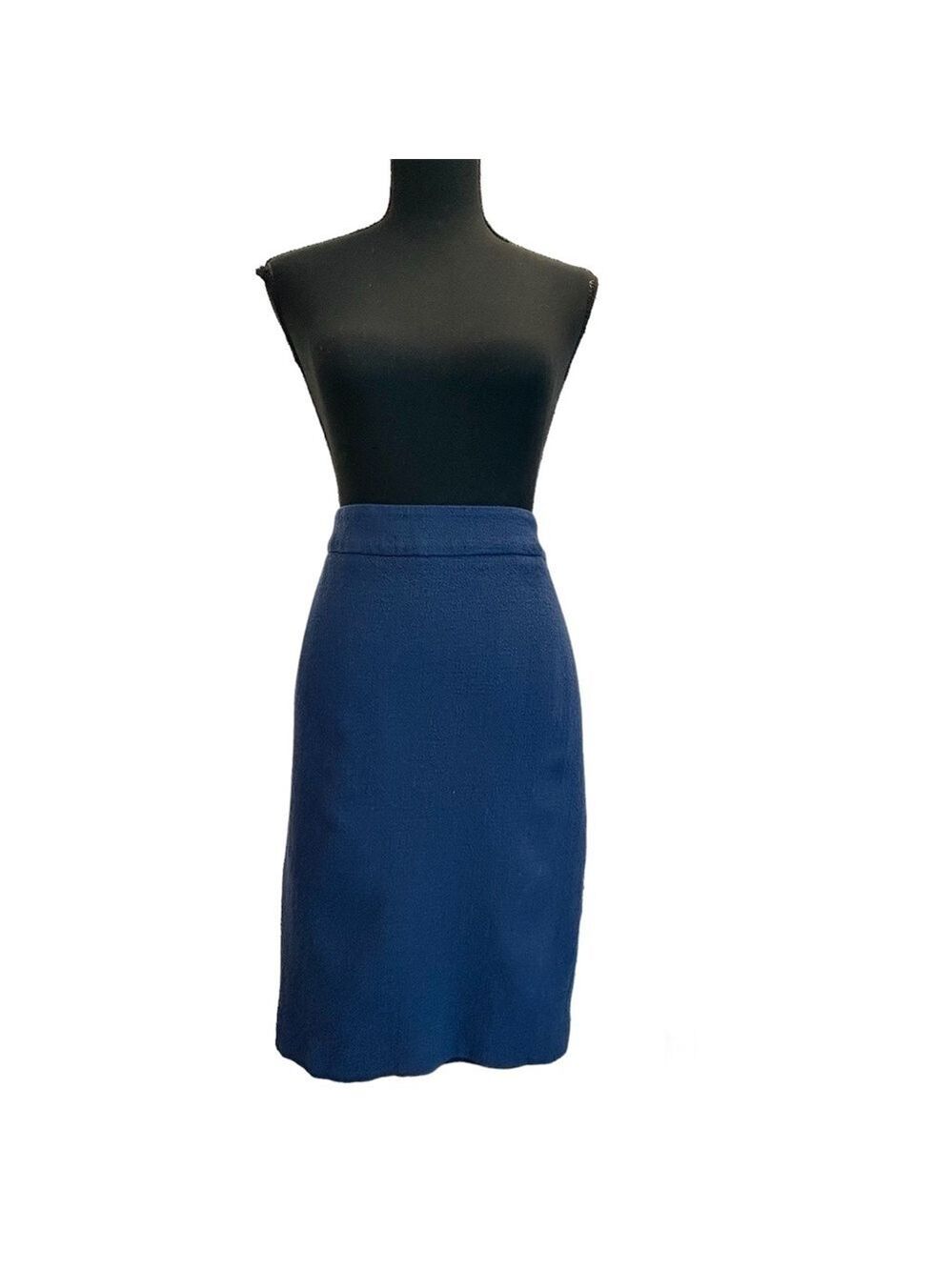 ARMANI Collezioni blue wool lined pencil skirt designer Sz 10
Used condition